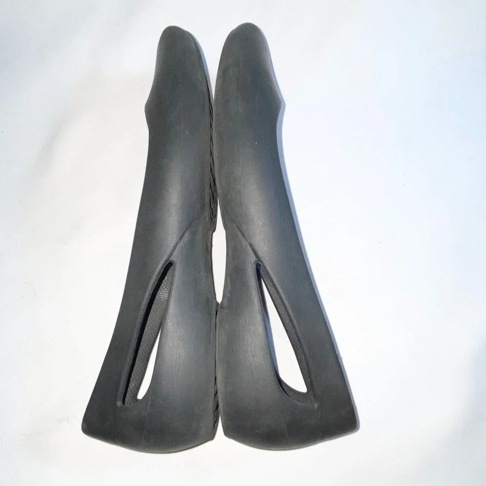 Crocs Serena Flat Black Womens Shoes 205873 Cut Out Ballet‎ Flats Size W9